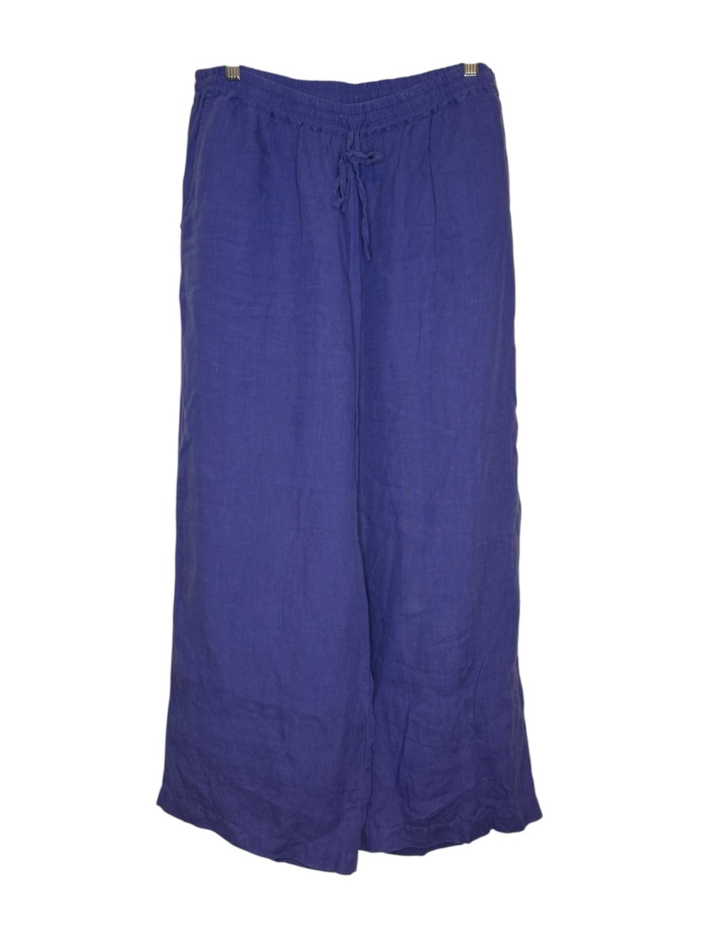 Gudren Sjoden Woven Linen Pants Purple Size Large